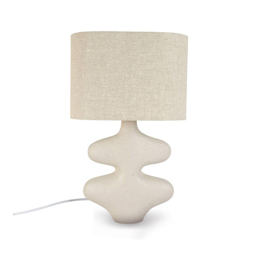 Beige Organic Table Lamp - LUXONAS HOME
