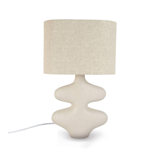 Beige Organic Table Lamp