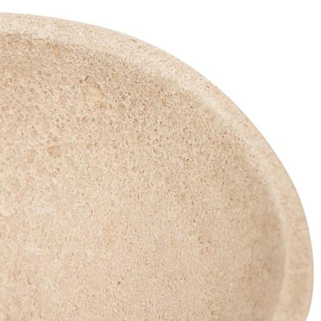 Beige Pointed Ceramic Bowl - Elegant and Versatile Home Decor - LUXONAS