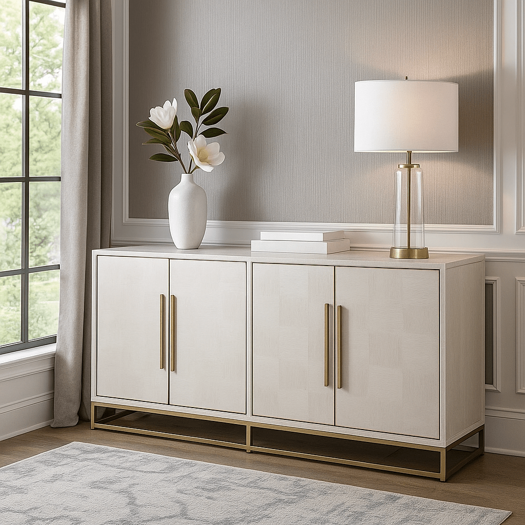 Belmont Bliss Square 4 Door Sideboard - LUXONAS