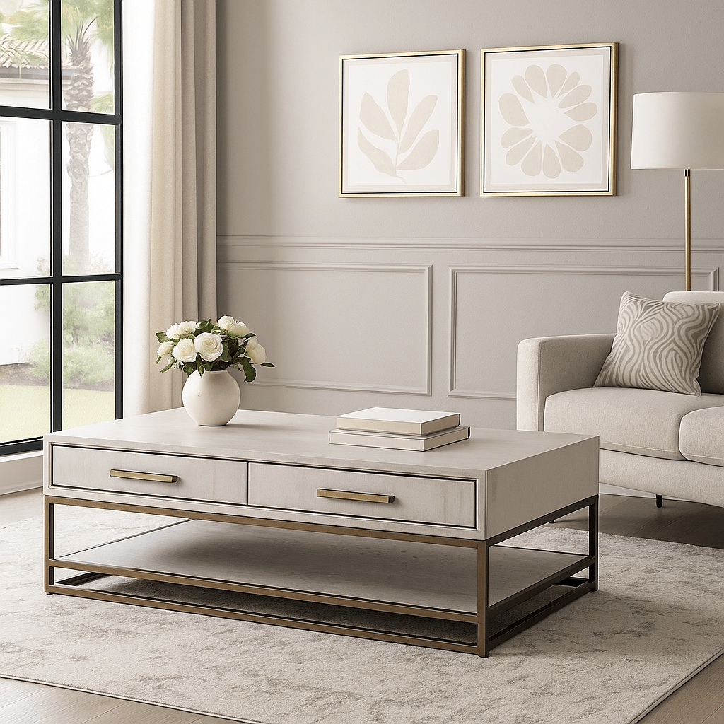Belmont Bliss Squares Coffee Table - LUXONAS