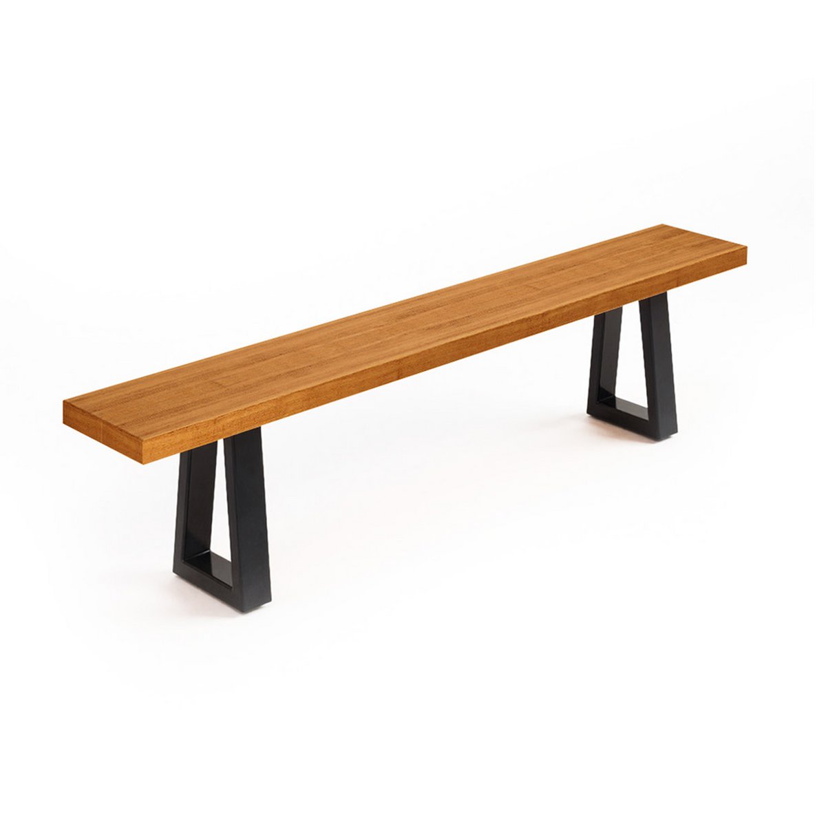 Bench With Iron Legs - Natural - 220 - LUXONAS HOME