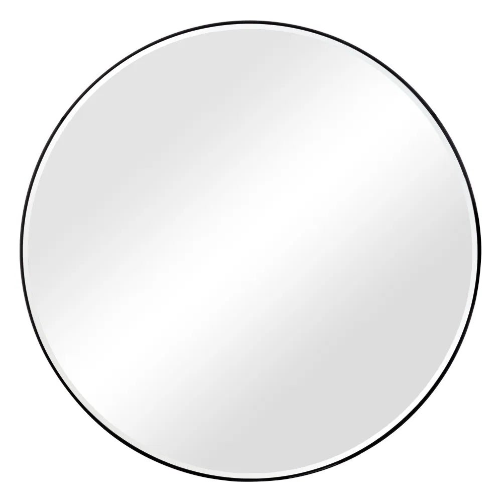 Black Aluminium Frame Mirror 100cm - LUXONAS