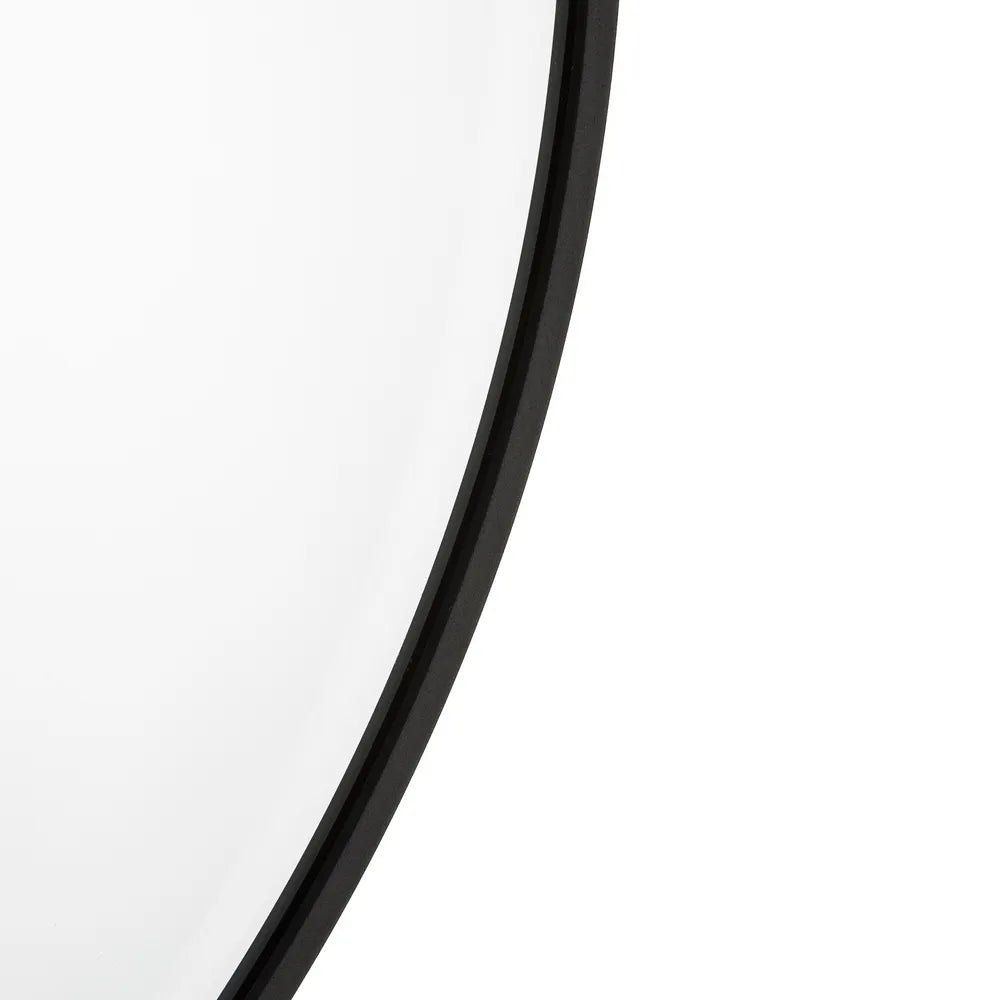Black Aluminium Frame Mirror 80cm - LUXONAS