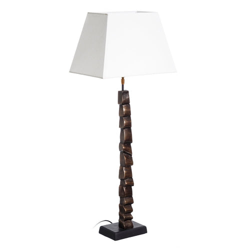 Black Aluminum Stepped Table Lamp - LUXONAS
