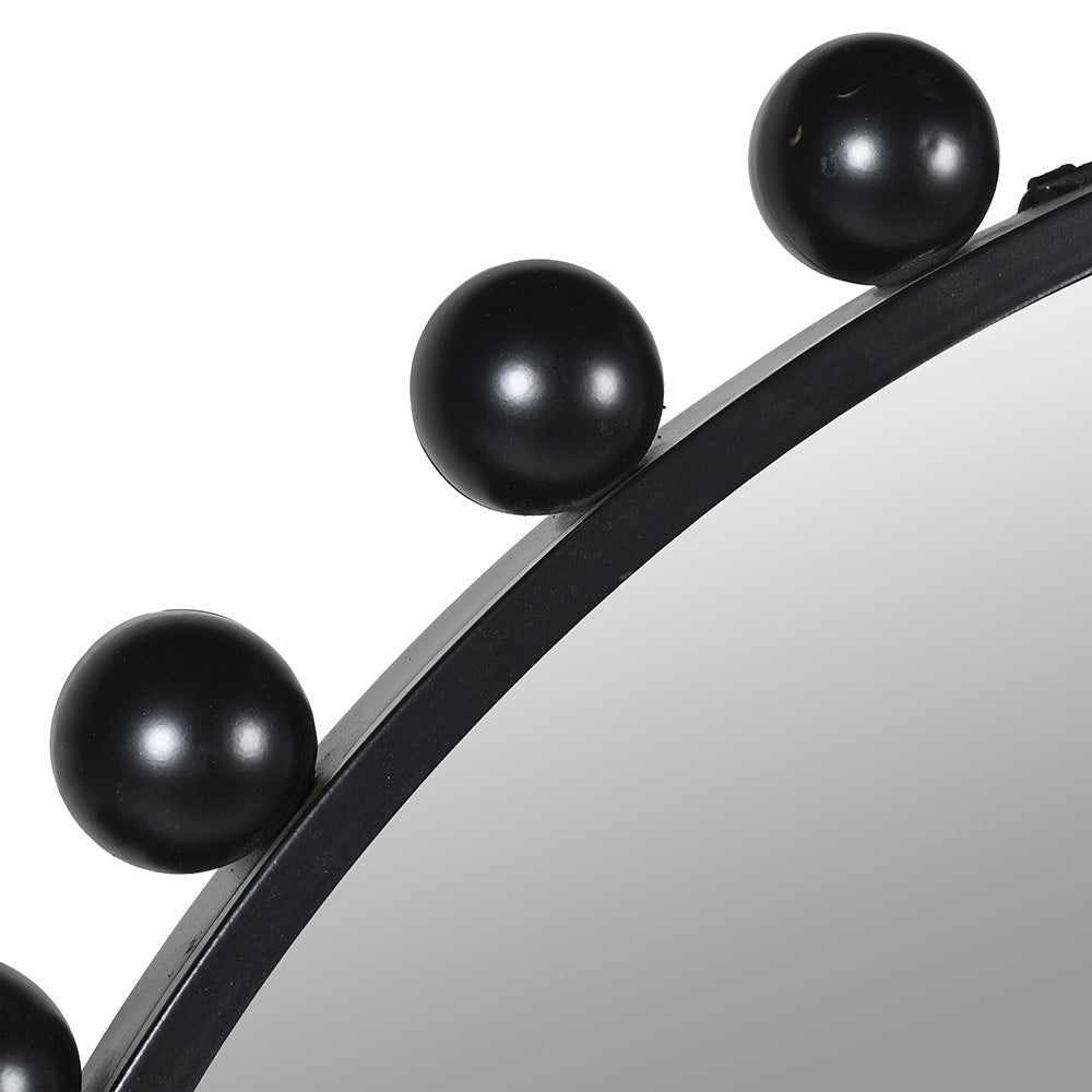 Black Bobble Edge Wall Mirror - LUXONAS