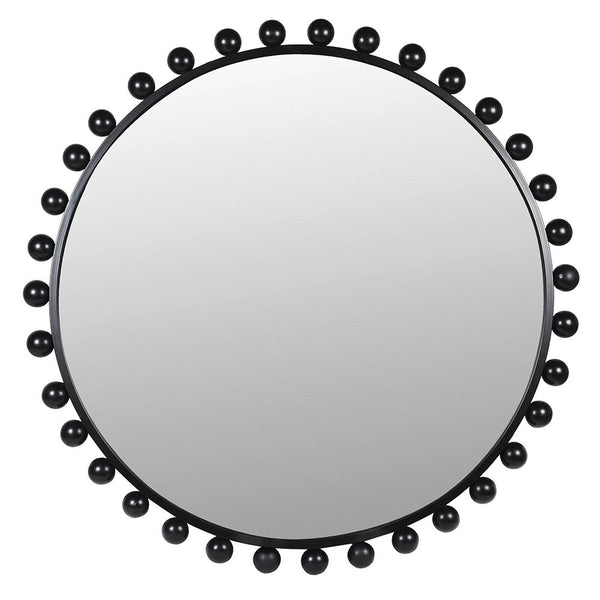 Black Bobble Edge Wall Mirror