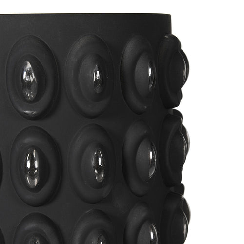 Black Bobble Glass Vase - Elegant Home Decor - LUXONAS