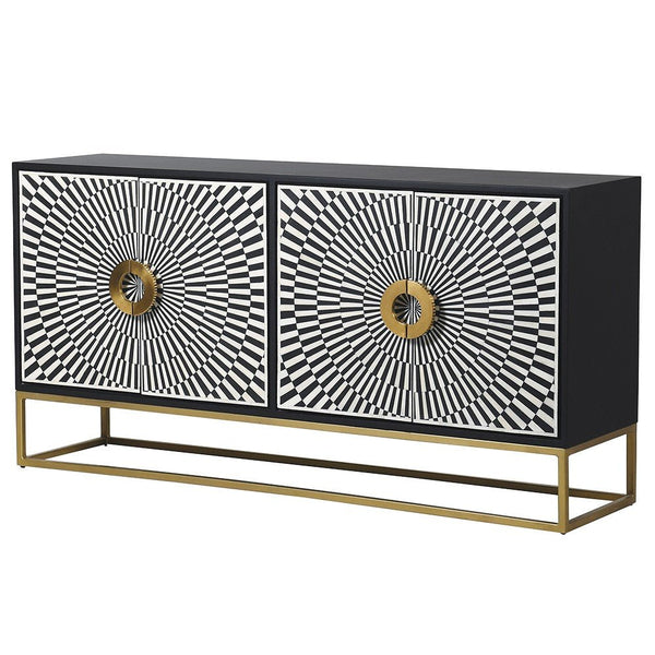 Black Bone Sunray Sideboard