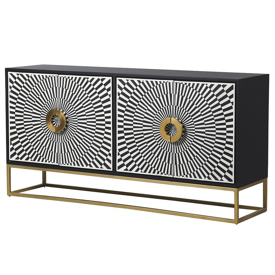 Black Bone Sunray Sideboard