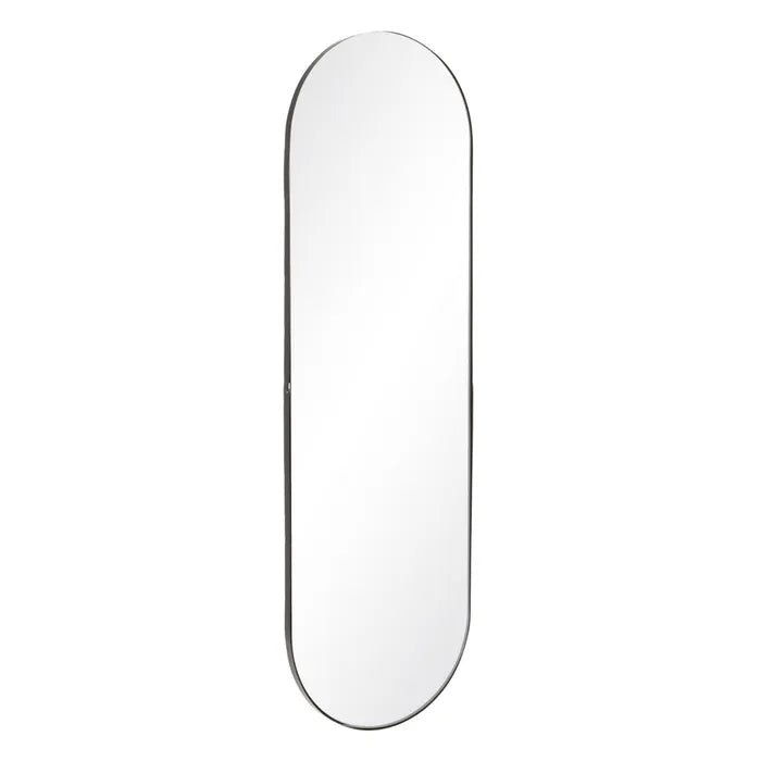 Black Curve Edge Wall Mirror - Elegant and Functional Home Decor - LUXONAS