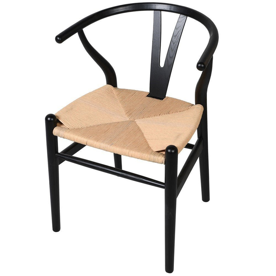 Black Elm Wishbone Dining Chair