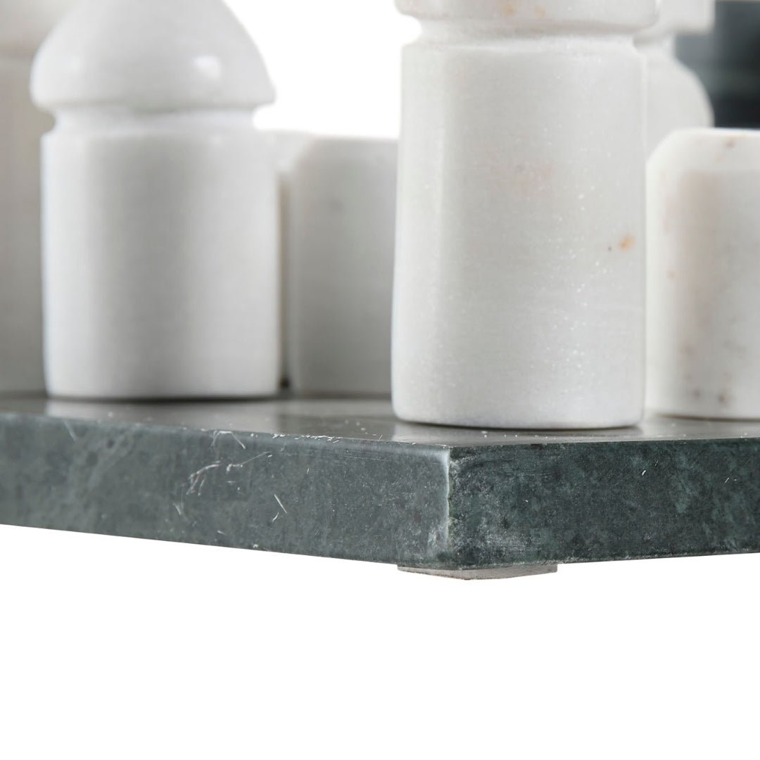 Black & Gold Marble Base Chess Set - LUXONAS