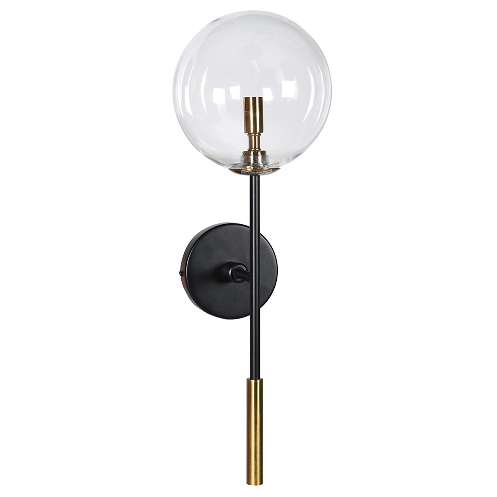 Black & Gold Orb Wall Light