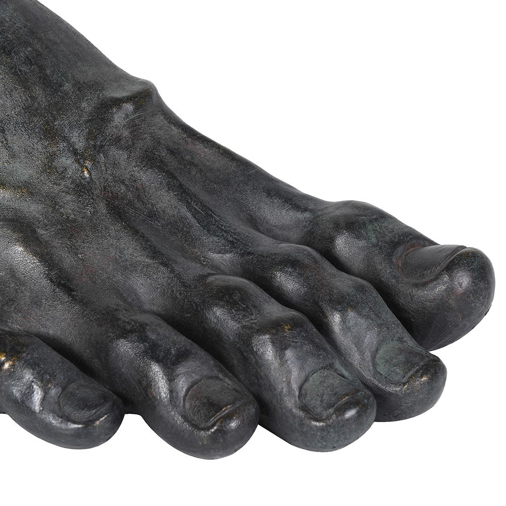 Black Hercules Right Foot Sculpture - LUXONAS