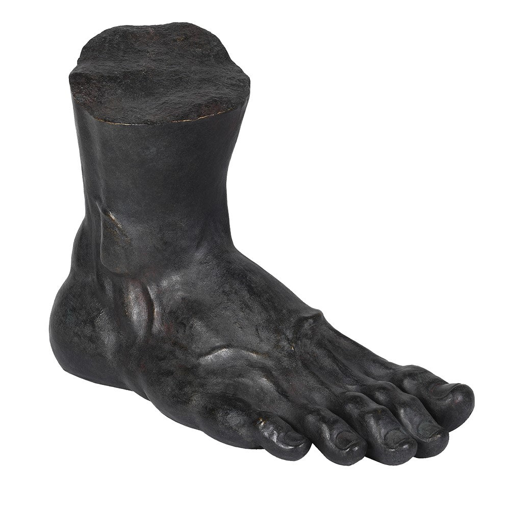 Black Hercules Right Foot Sculpture - LUXONAS