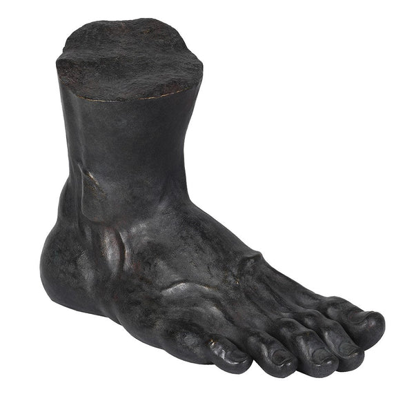 Black Hercules Right Foot Sculpture
