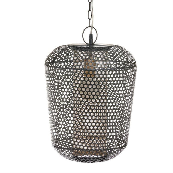Black Hive Mesh Pendant Light