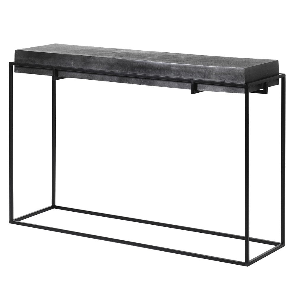 Black Iron Console Table - Elegant and Durable Entryway Furniture - LUXONAS