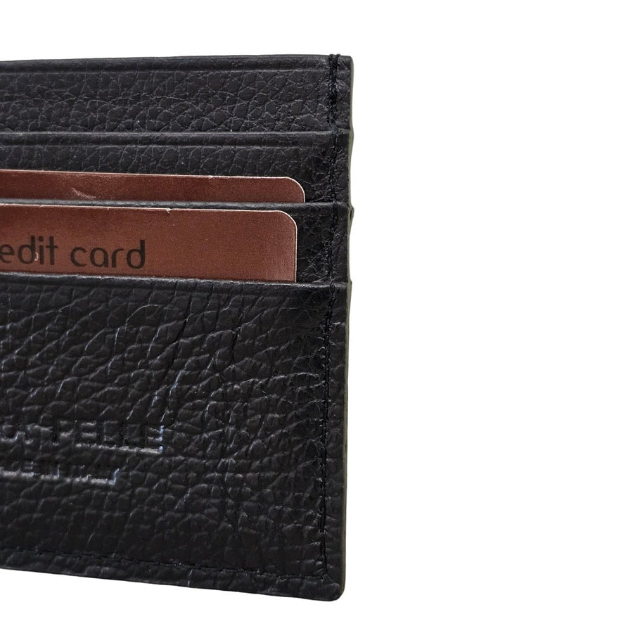 Black Leather Card Holder