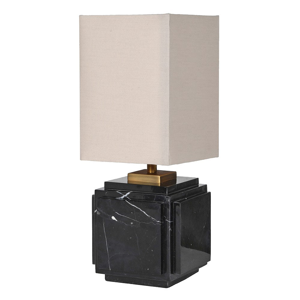 Black Marble Base Table Lamp - LUXONAS