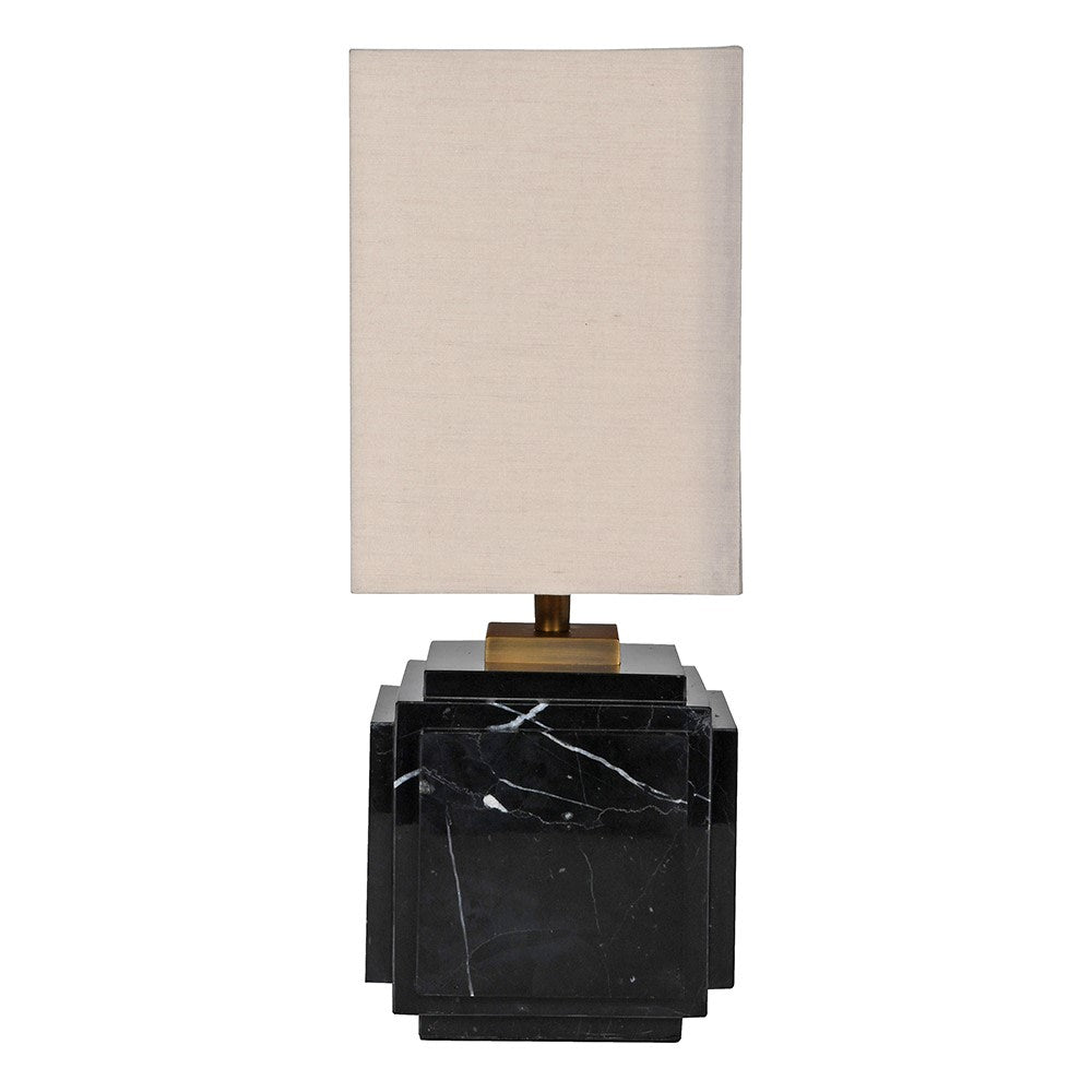 Black Marble Base Table Lamp - LUXONAS