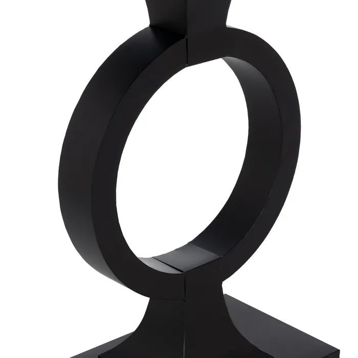 Black Metal O Ring Console - LUXONAS