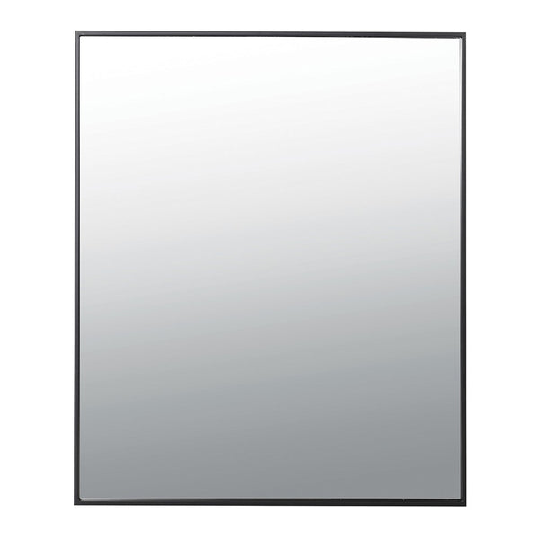 Black Metal Rectangular Mirror
