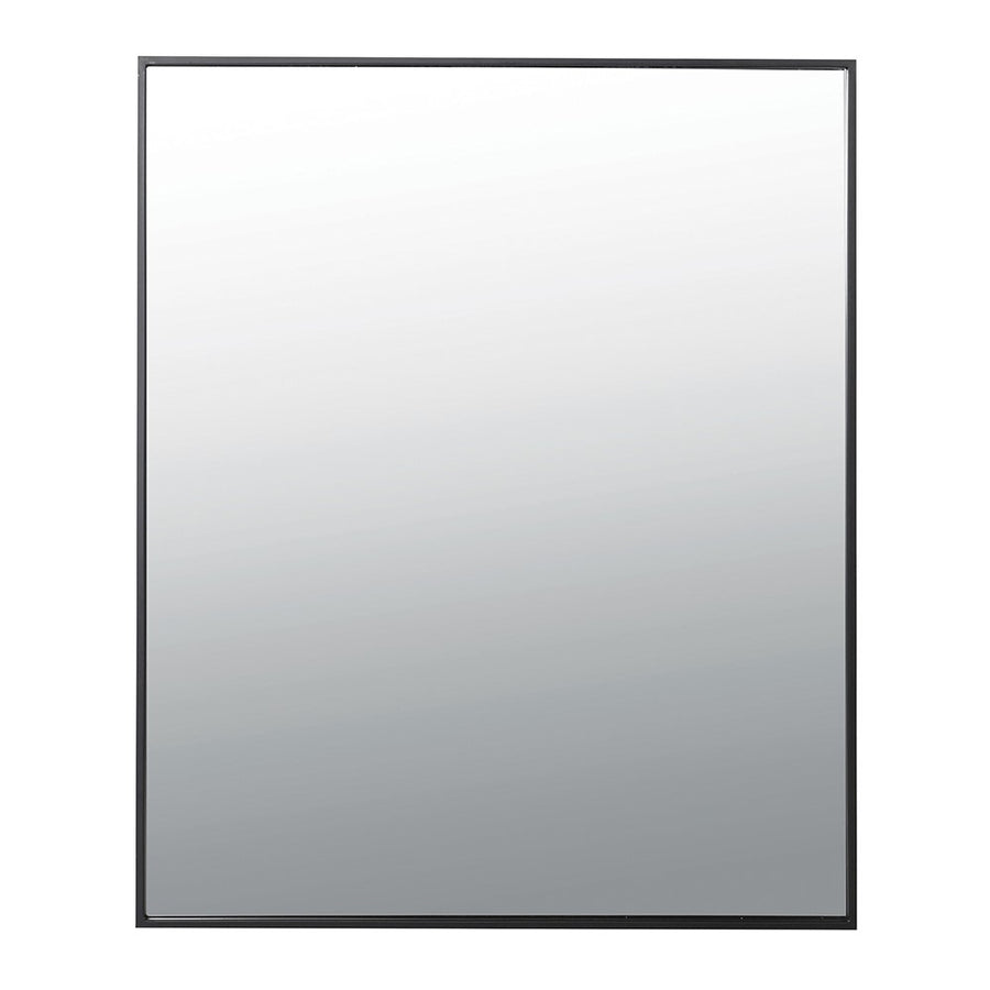 Black Metal Rectangular Mirror