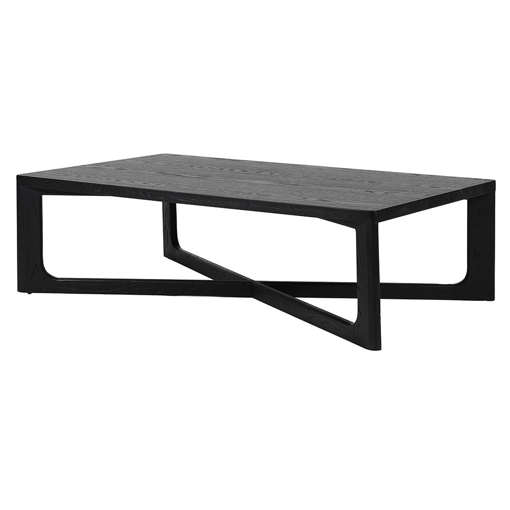 Black Oak Veneered Coffee Table - LUXONAS