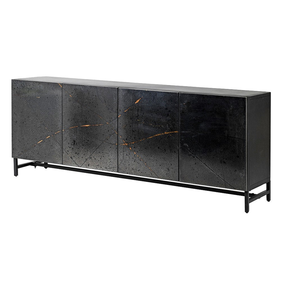 Black Patina 4 Door Sideboard