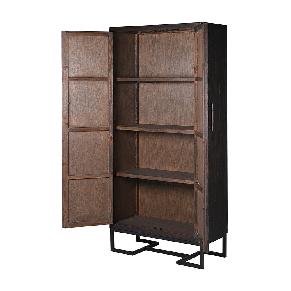 Black Relief Diamond Tall Cabinet - LUXONAS