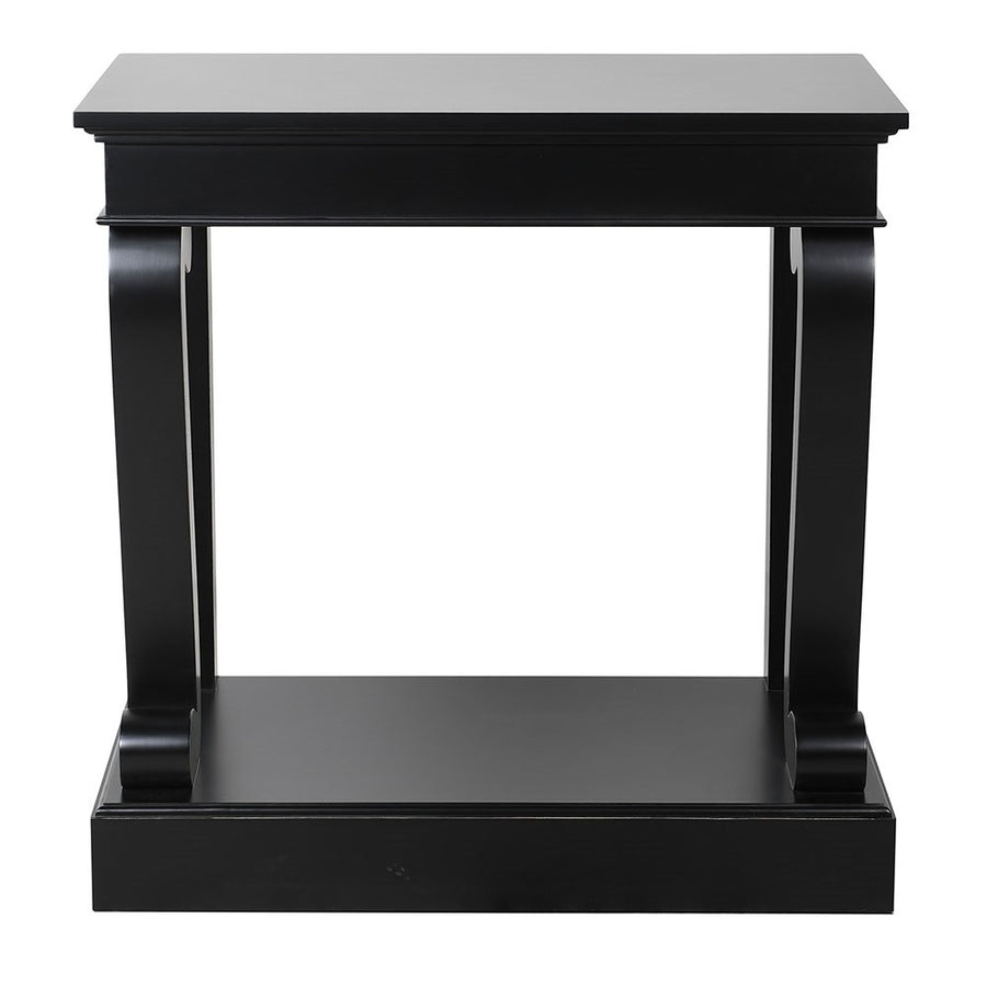 Black Scroll Leg Console Table