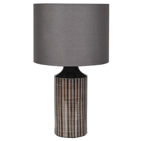 Black Squares Table Lamp with Shade