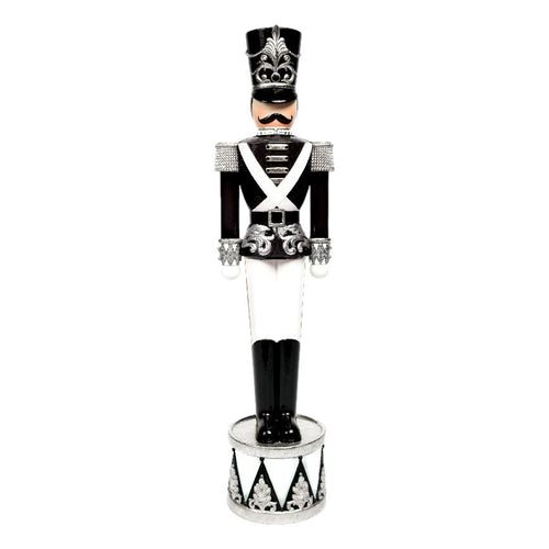 Black & White Resin Nutcracker Soldier - LUXONAS