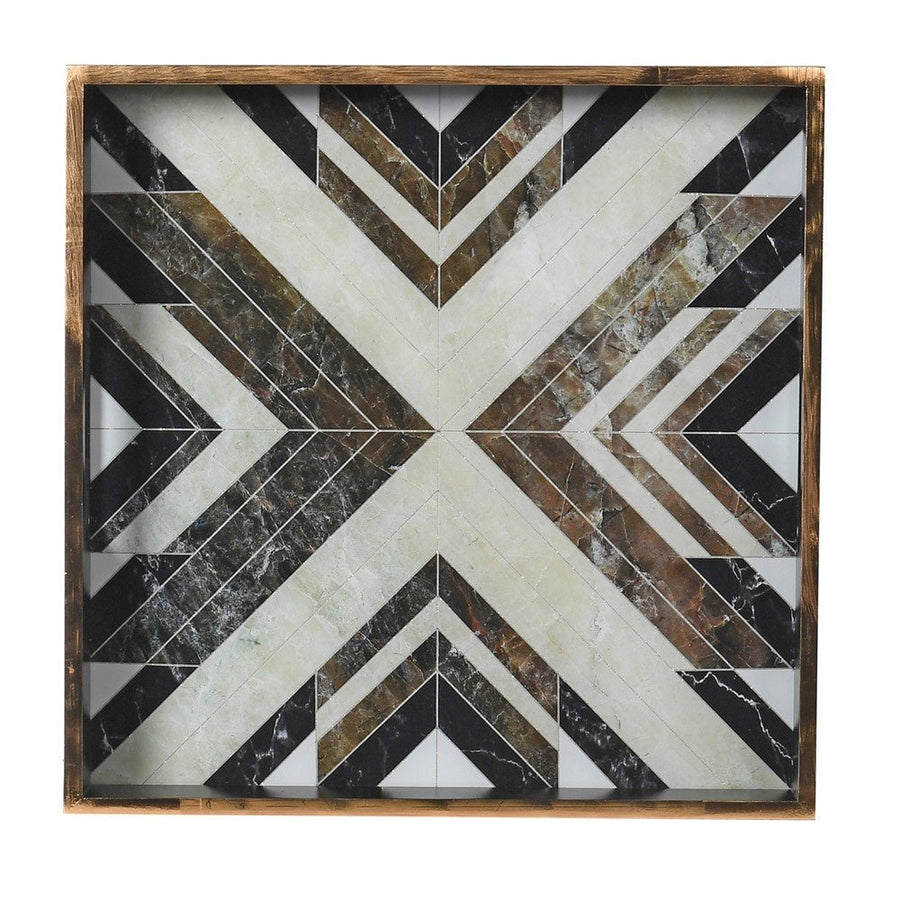 Black & White Square Tray
