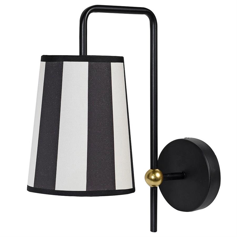 Black & White Striped Wall Light - LUXONAS