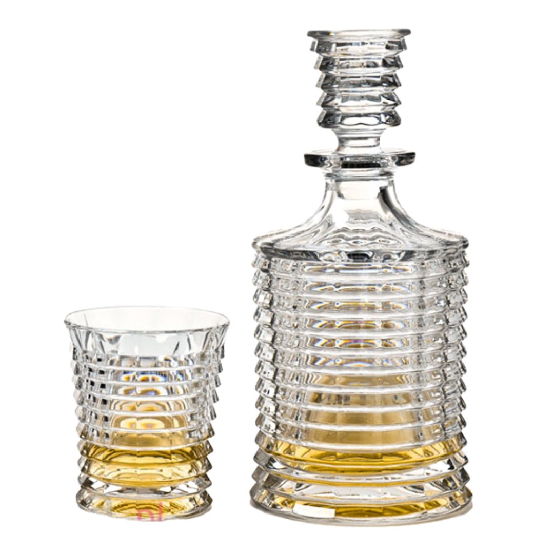 'Blade' Crystal Decanter Set