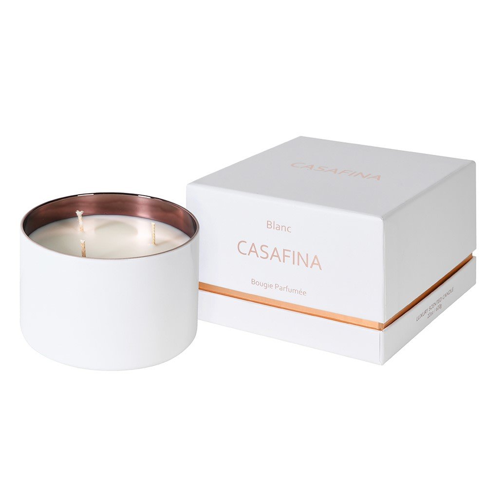 Blanc Rose Candle with Box - LUXONAS