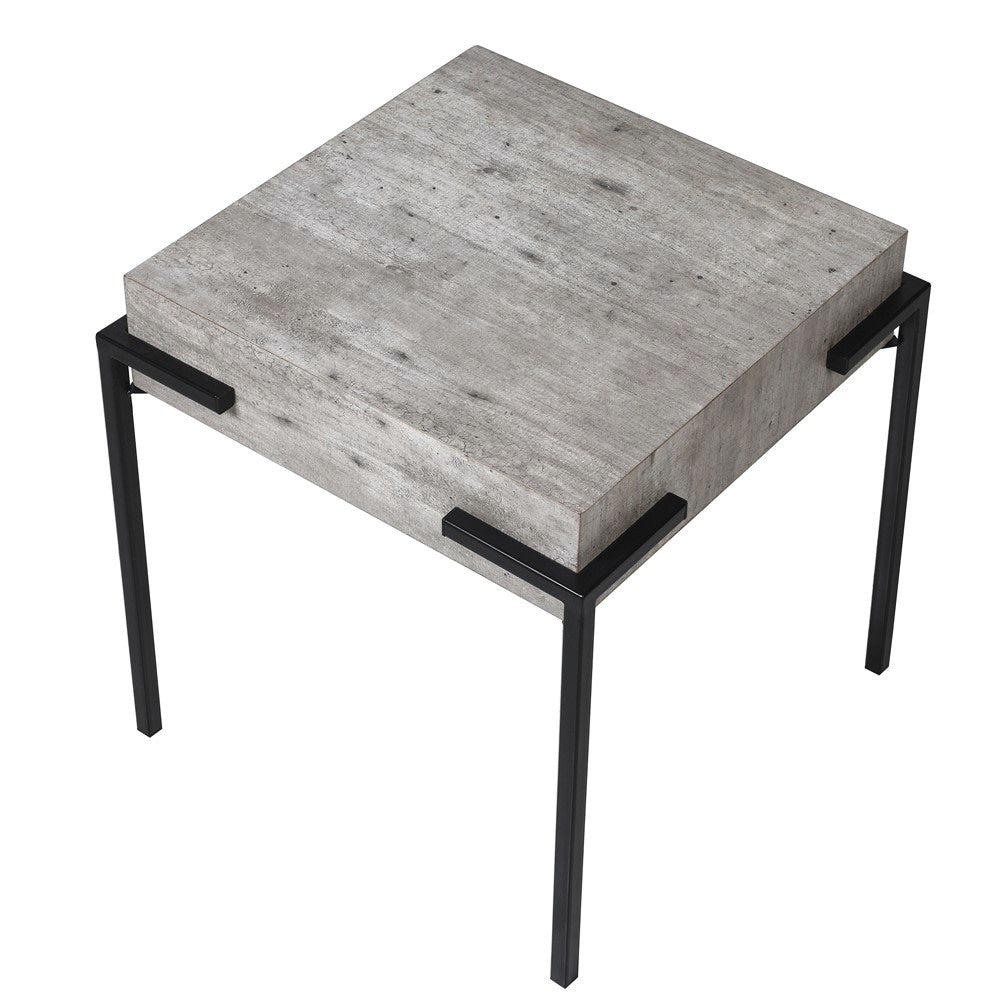 Blanco Concrete Effect Side Table - LUXONAS