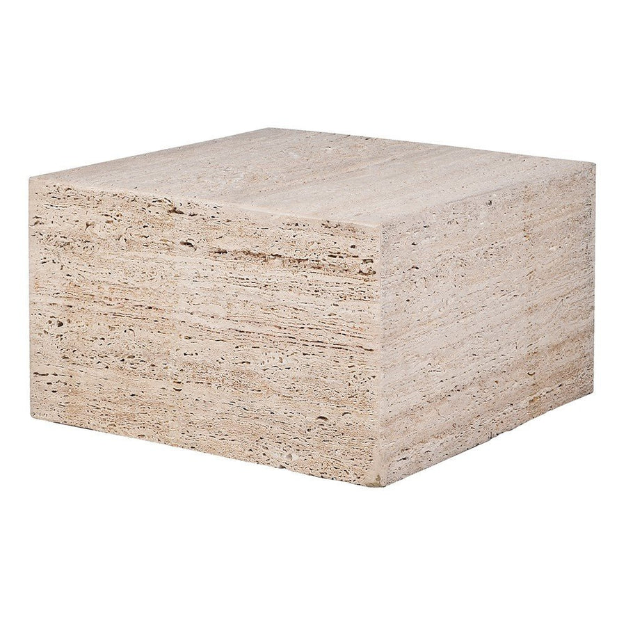 Block Travertine Coffee Table