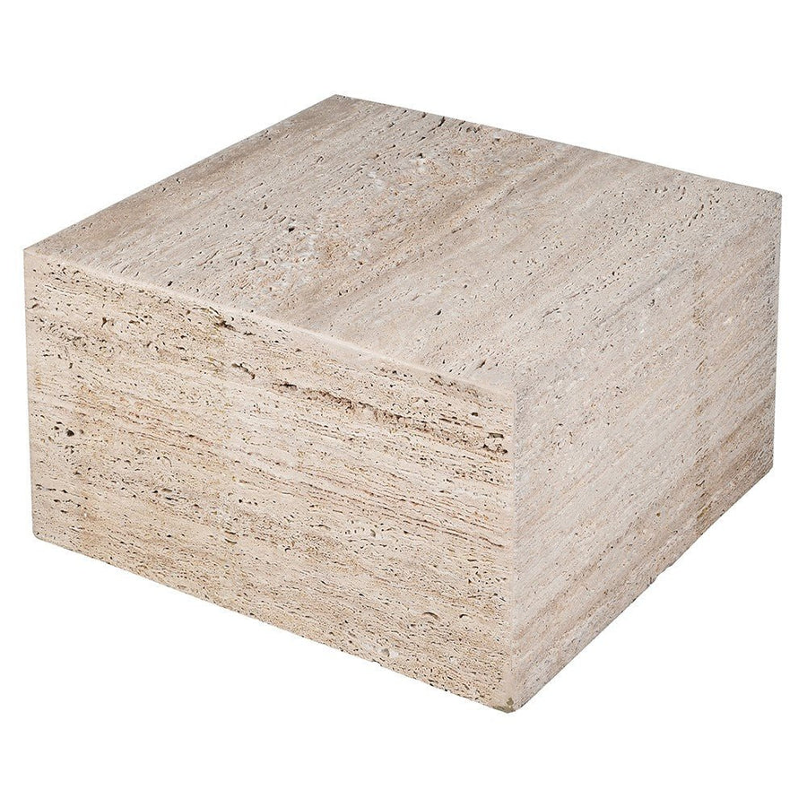 Block Travertine Coffee Table