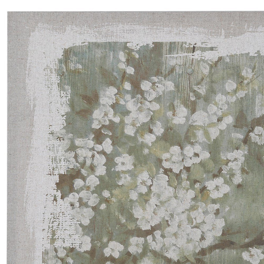 Blossom on Green Canvas Wall Art
