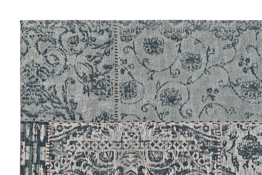 Blue Patchwork Cotton Carpet 160x240 cm - LUXONAS