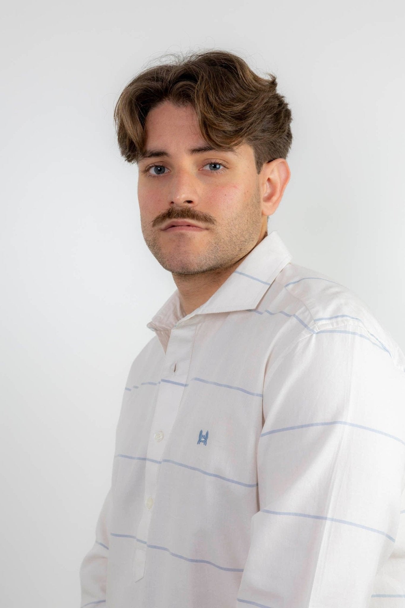 Blue Striped Polo Shirt Palermo - LUXONAS HOME