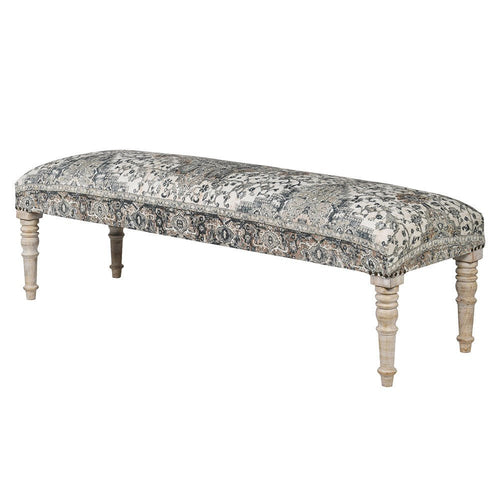 Blue Turkish Rug Bench - LUXONAS