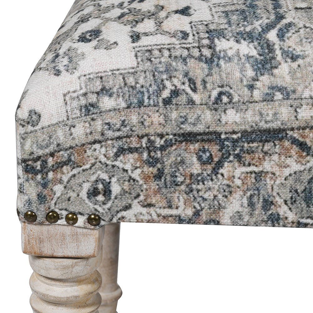 Blue Turkish Rug Bench - LUXONAS