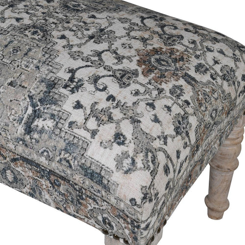 Blue Turkish Rug Bench - LUXONAS
