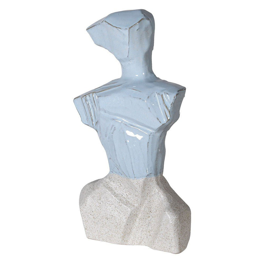Blue & White Figure Sculpture
