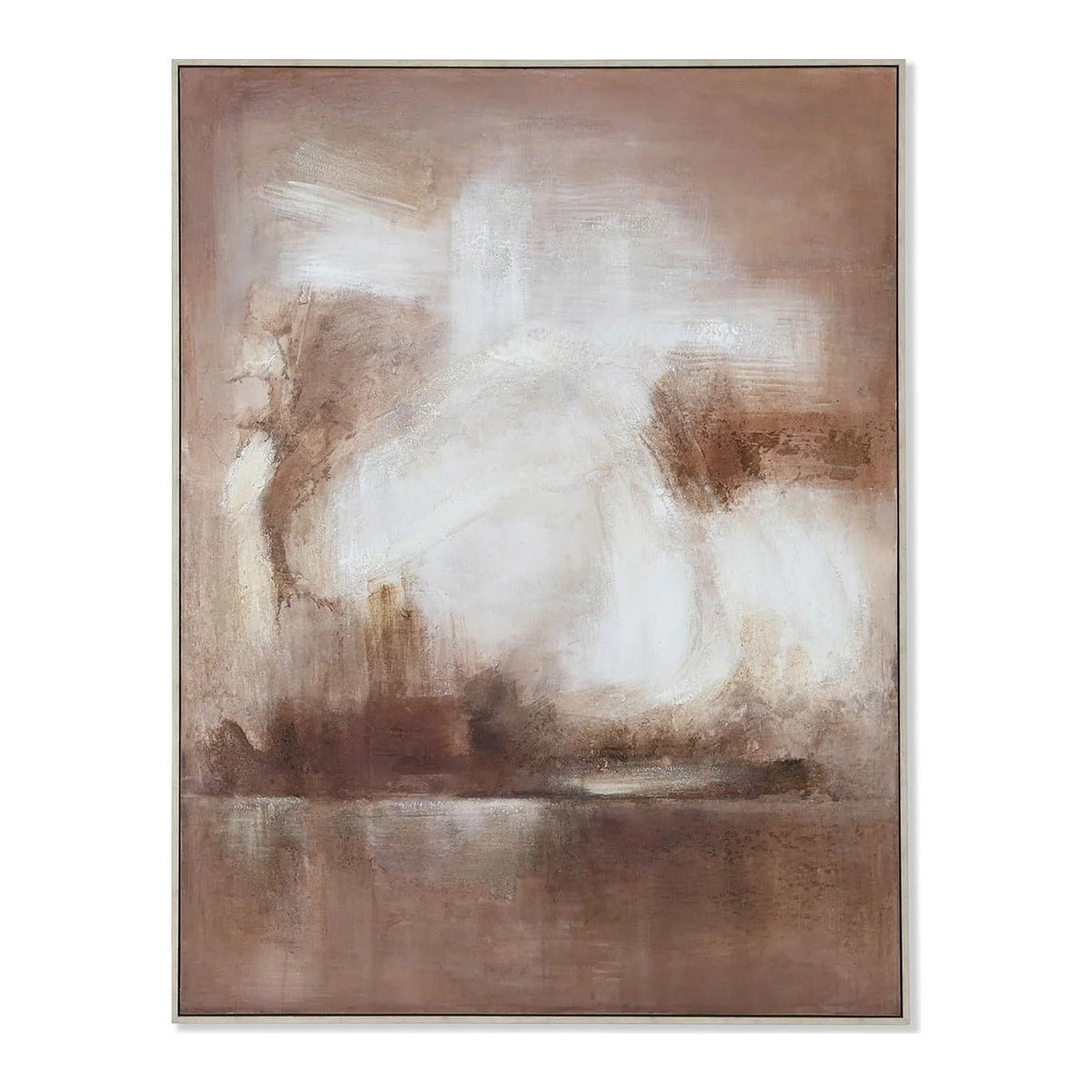 Blush Dawn Abstract Canvas Wall Art